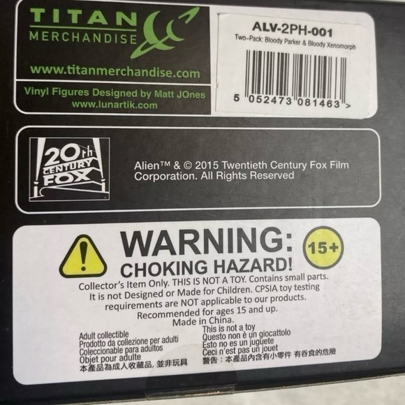 Titans Alien Nostromo Collection Twin Pack Xenomorph & Parker Horror Block - Picture 3 of 6